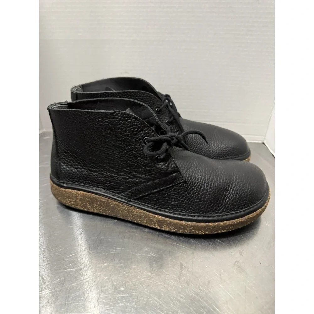 Birkenstock Milton NL Black Pebbled Leather Chukka Boots EU 45 US 12 Portugal